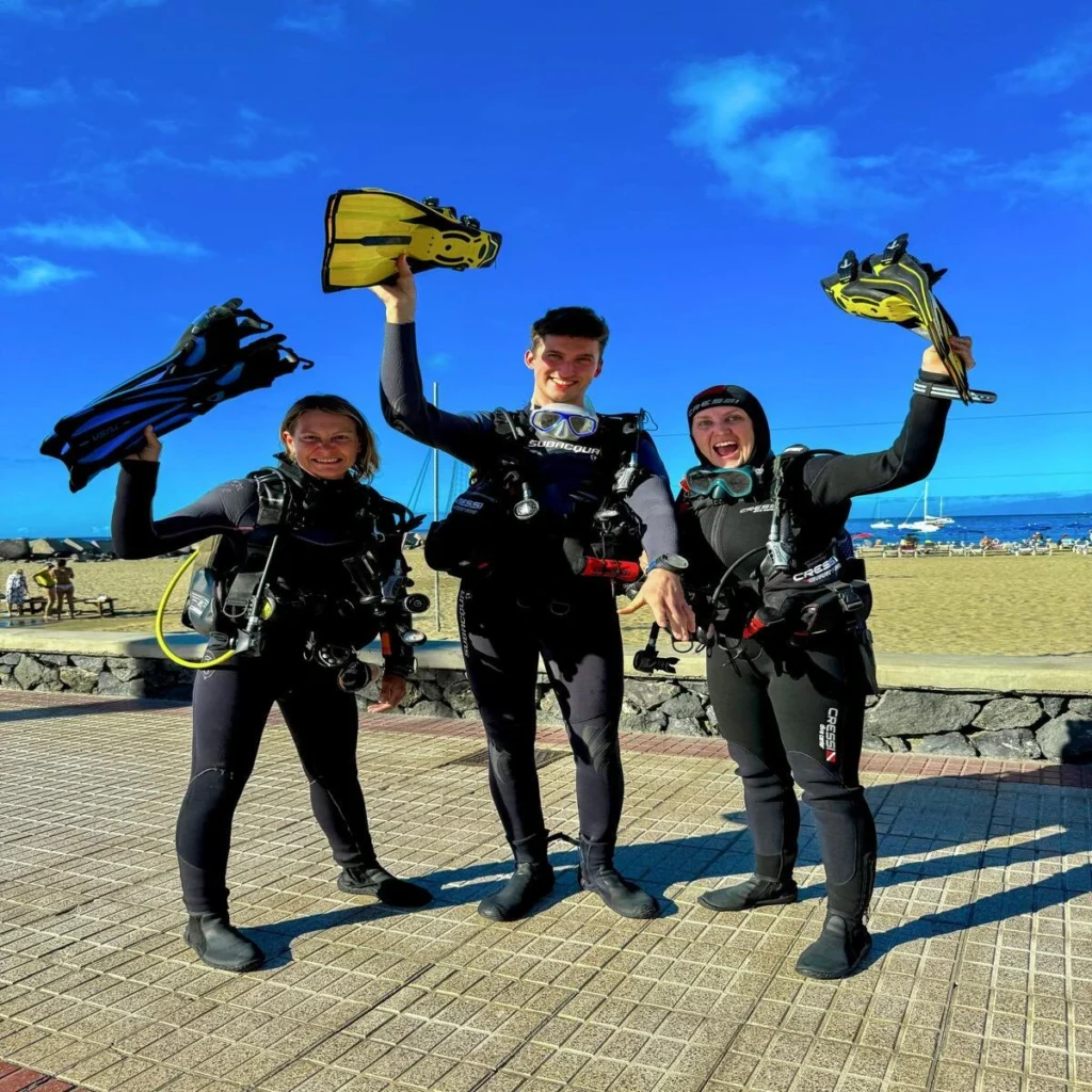 scuba diving los cristianos beginners